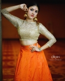 gayathri-suresh-in-orange-skirt-and-top-look-001
