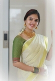 gayathri suresh new onam saree photos