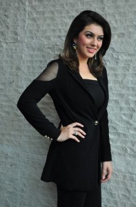 Actress Hansika Recent Pictures in Womens Black Blazer