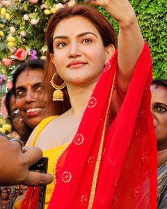 honey-rose-wearing-red-glamour-dress-photos-latest