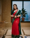 honey-rose-in-red-half-saree-photos-001