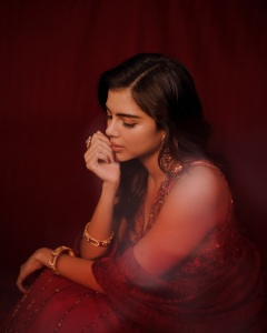 kalyani-priyadarshan-in-wine-red-lehenga-dress-photos-005