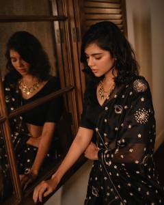 kalyani-priyadarshan-new-photos-in-black-dhavani