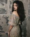 kalyani-priyadarshan-in-off-shoulder-gown-dress-golden-colour-photos-007