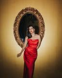 actress-kalyani-priyadarshan-in-red-strapless-bodycon-maxi-dress-003