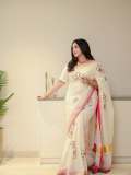 kavya-madhavan-in-Off-white-raditional-Kerala-inspired-modern-Saree-hand-embroidered-Matching-cream-colored-elbow-length-blouse-002
