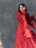 kayadu-lohar-in-Red-churidar-photos-001
