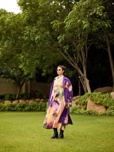 keerthi-suresh-in-Purple-Cotton-Applique-Floral-Trench-Coat-photos-005