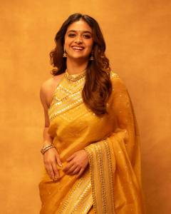 keerthy-suresh-ethnic-look-in-yellow-saree-photos
