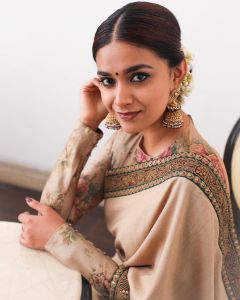 keerthy suresh latest saree photos-003