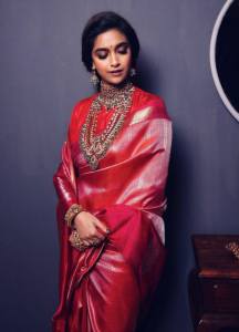keerthy-suresh-new-images-in-kanchipuram-saree