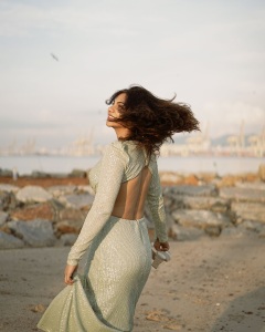 madonna-sebastian-in-Sequin-Criss-Cross-Long-Sleeve-Gown-photos-004
