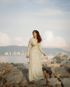 madonna-sebastian-in-Sequin-Criss-Cross-Long-Sleeve-Gown-photos-008