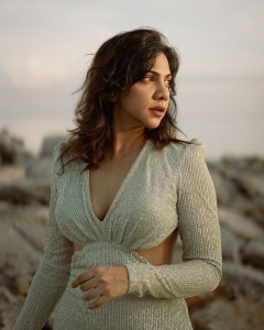 madonna-sebastian-in-Sequin-Criss-Cross-Long-Sleeve-Gown-photos