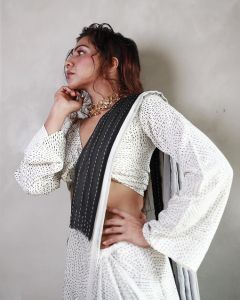 madonna-sebastian-in-handcrafted-ivory-and-black-kantha-patchwork-saree-002