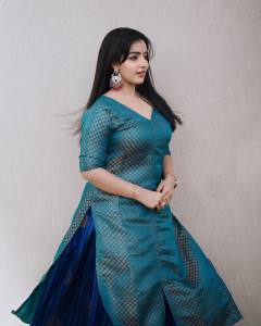 1_malavika-menon-in-ocean-blue-Banarasi-style-dress-photos-009