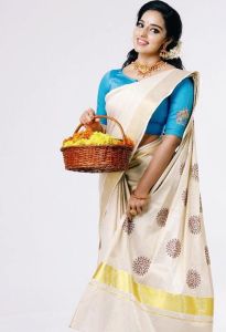 Malavika Menon in kerala saree photos2341-1