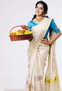 Malavika Menon in kerala saree photos2341