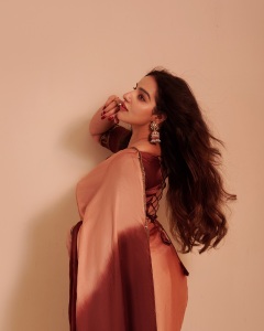 malavika-c-menon-in-saree-two-shade-coffee-colour-latest-photos-009