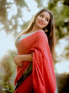 malavika-menon-in-red-and-green-saree-combo-with-green-blouse-style-ideas-photos-006