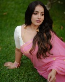 actress-malavika-c-menon-in-pink-saree-with-white-blouse-look-photos-003