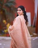 celebrity-malavika-menon-new-photos-in-red-saree-with-designer-blouse