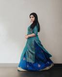 malavika-menon-in-ocean-blue-Banarasi-style-dress-photos-004