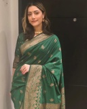 mamta-mohandas-in-green-pattu-saree-photos