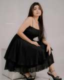 manasa-radhakrishnan-in-Strappy-Fit-And-Flare-Knee-Length-Dresses-photos-003