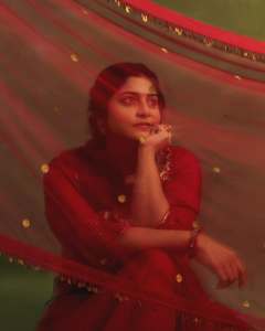 manjima-mohan-in-blood-red-party-wear-churidar-ideas-photos-001