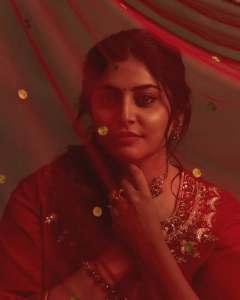 manjima-mohan-in-blood-red-party-wear-churidar-ideas-photos-007