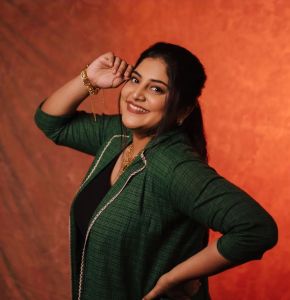 manjima-mohan-latest-pics-in-green-colour-dress