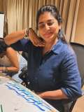 manjima-mohan-in-classic-button-down-long-sleeved-shirt-in-a-rich-navy-blue-shade