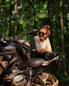 manju-warrier-with-her-bmw-bike-photos-latest