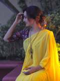 manju-warrier-in-yellow-saree-with-kalamkari-blouse-pics-002