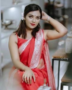 mareena-michael-kurisingal-in-red-saree-pictures-008