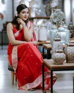 mareena-michael-kurisingal-in-red-saree-pictures-019