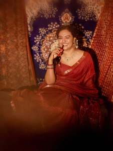 mareena-michael-kurisingal-in-red-saree-traditional-style-images-013