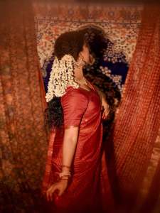 mareena-michael-kurisingal-in-red-saree-traditional-style-images