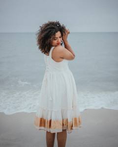 mareena-michael-kurisingal-in-set-saree-material-short-dress-photos-001