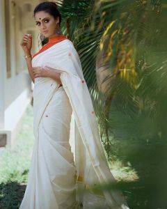 mareena michael new photoshoot pics in saree-002