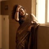 mareena-michael-kurisingal-in-golden-saree-with-contrast-blouse-ideas-photos-002