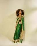 mareena-michael-kurisingal-in-green-cotton-saree-pics-016