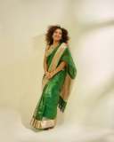 mareena-michael-kurisingal-in-green-cotton-saree-pics-017
