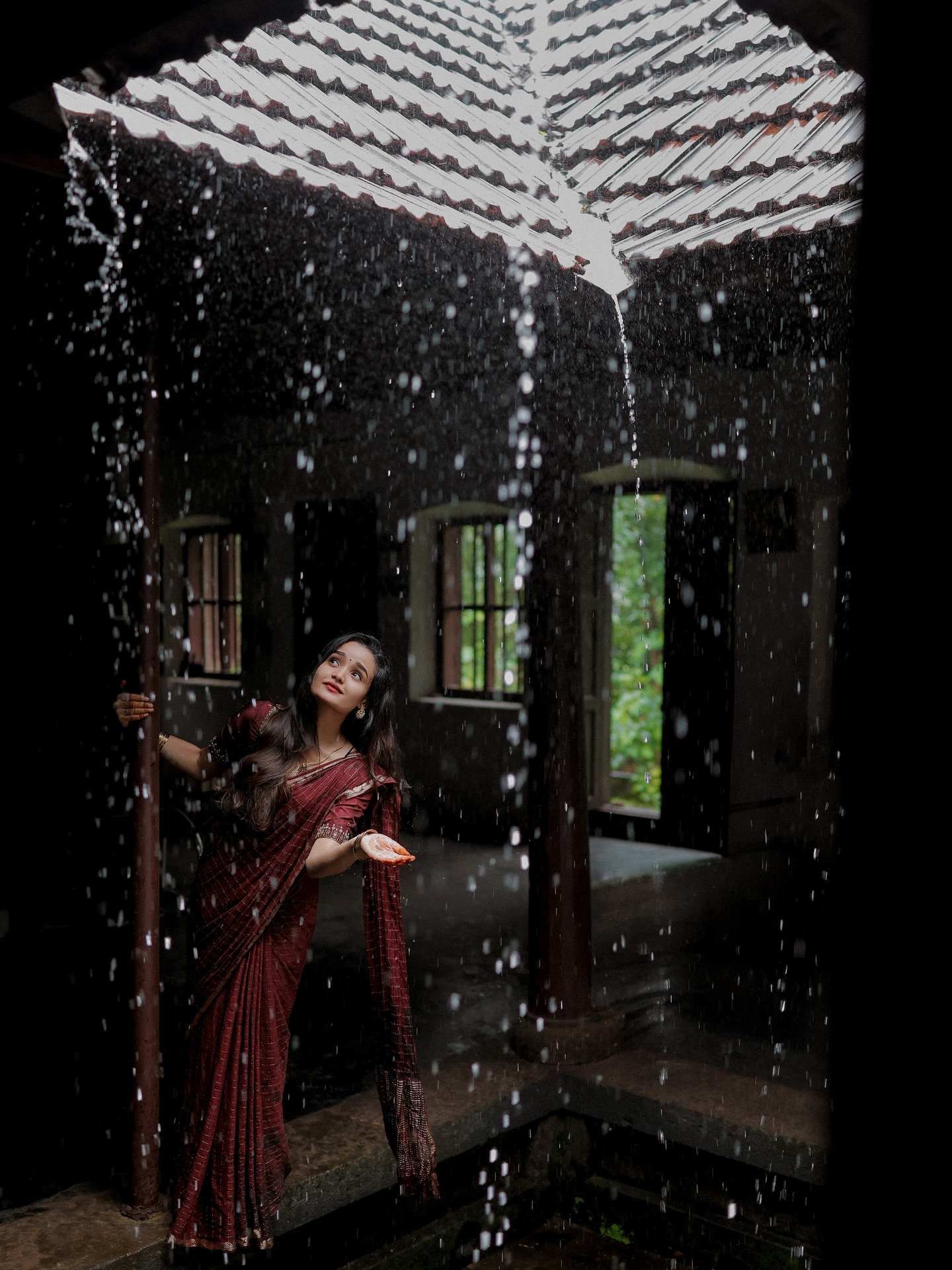 meenakshi-anoop-in-maroon-saree-photos-004