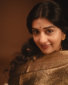 meera-jasmin-in-cream-colored-silk-saree-featuring-a-rich-contrast-dark-brown-border-and-pallu-photos-008
