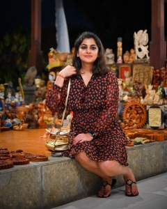 meera-nandan-in-printed-short-frock-dress-photos-001