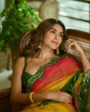 mrunal-thakur-in-multicolor-saree-look-photos