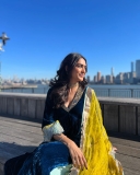 mrunal-thakur-in-blue-churidar-with-yellow-shawl-photos