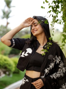 namitha-pramod-full-black-with-embroidery-trending-dress-design-photos